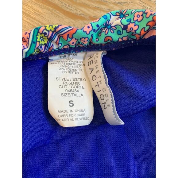 Kenneth Cole 2 piece paisley ruffle tankini S/M - Picture 5 of 8